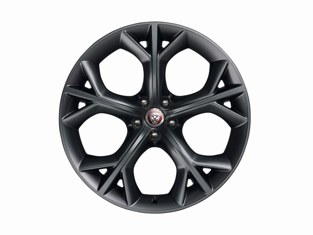 Jaguar Alloy Wheel 20" Style 5040, 5 split spoke, Grey, Front, Pre 21MY