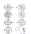 Land Rover Alloy Wheel - 22" Style 6001, 6 spoke, Diamond Turned finish