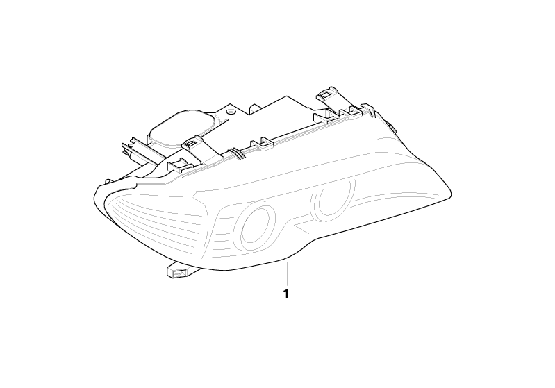 BMW Genuine Bi-Xenon Light Headlight Head Lamp Right