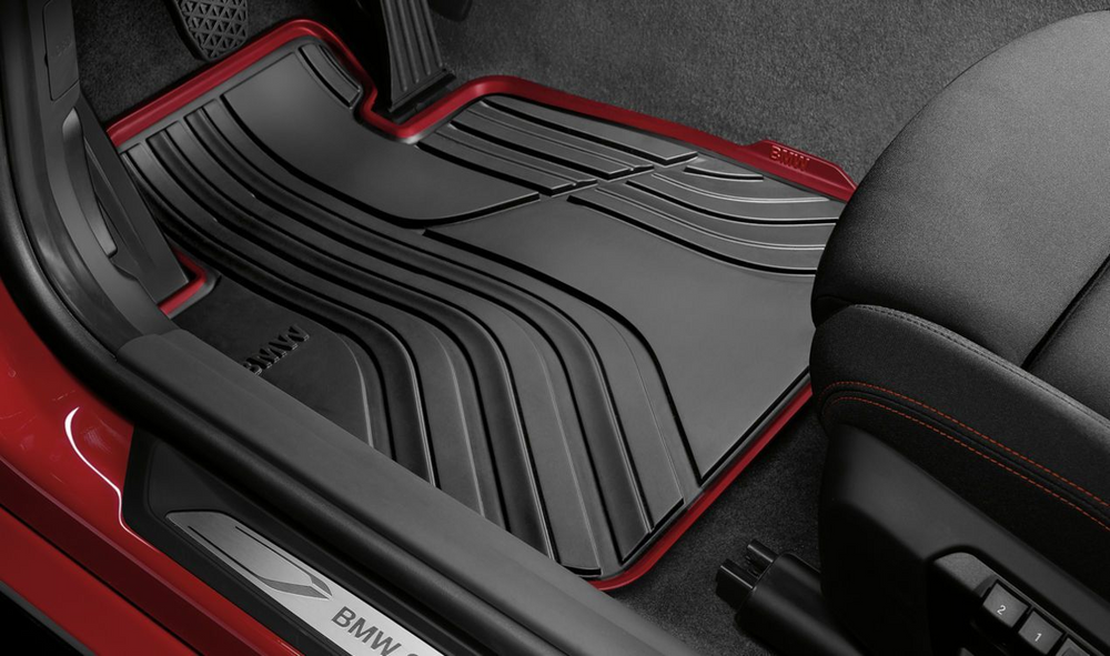 BMW Genuine Rubber Front Car Floor Mats For LHD Only