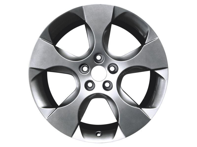 Ford Alloy Wheel 18" 5-spoke design, Mystique Silver. Only in combination with steering rack limiter, from 2006 onwards.