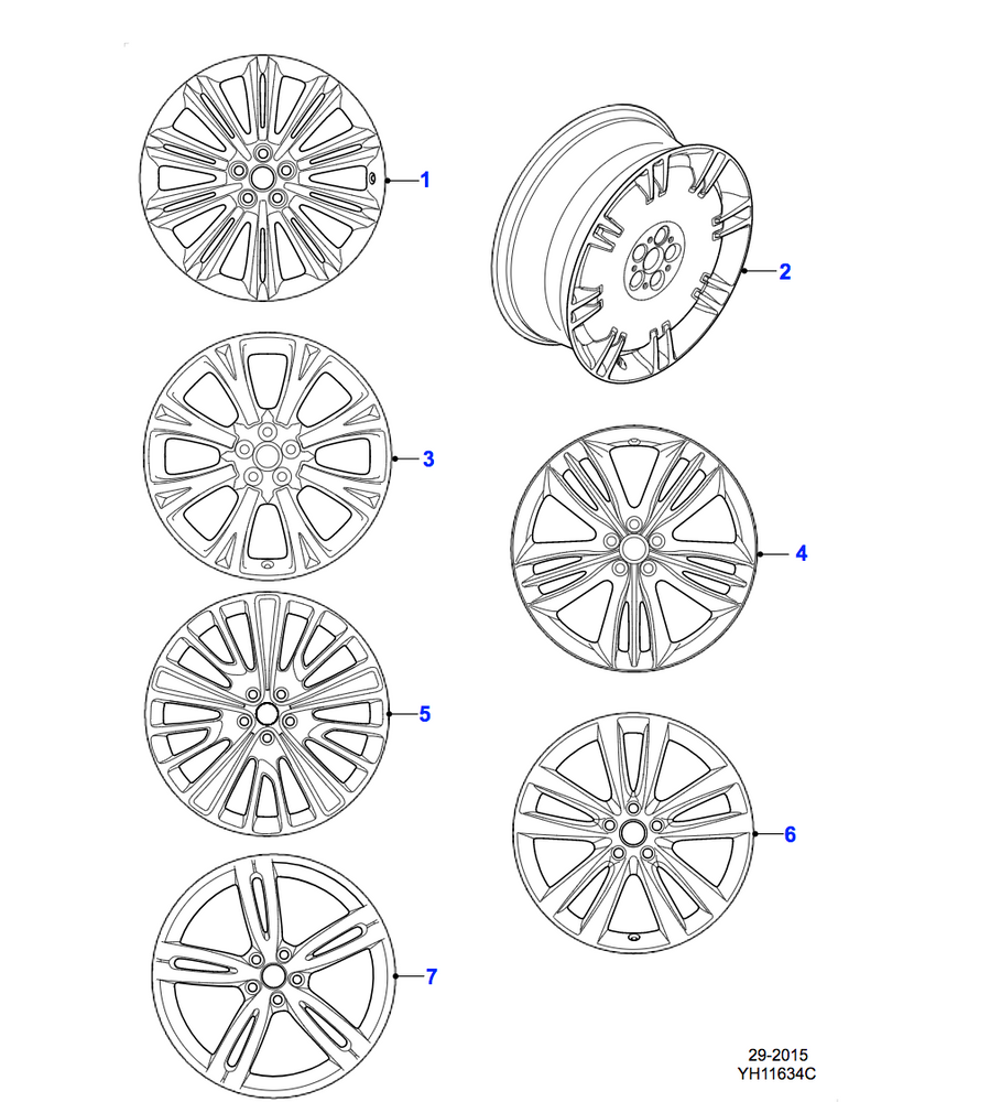 Jaguar Alloy Wheel 20" Maroa, Rear