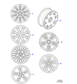 Jaguar Alloy Wheel 20" Maroa, Rear