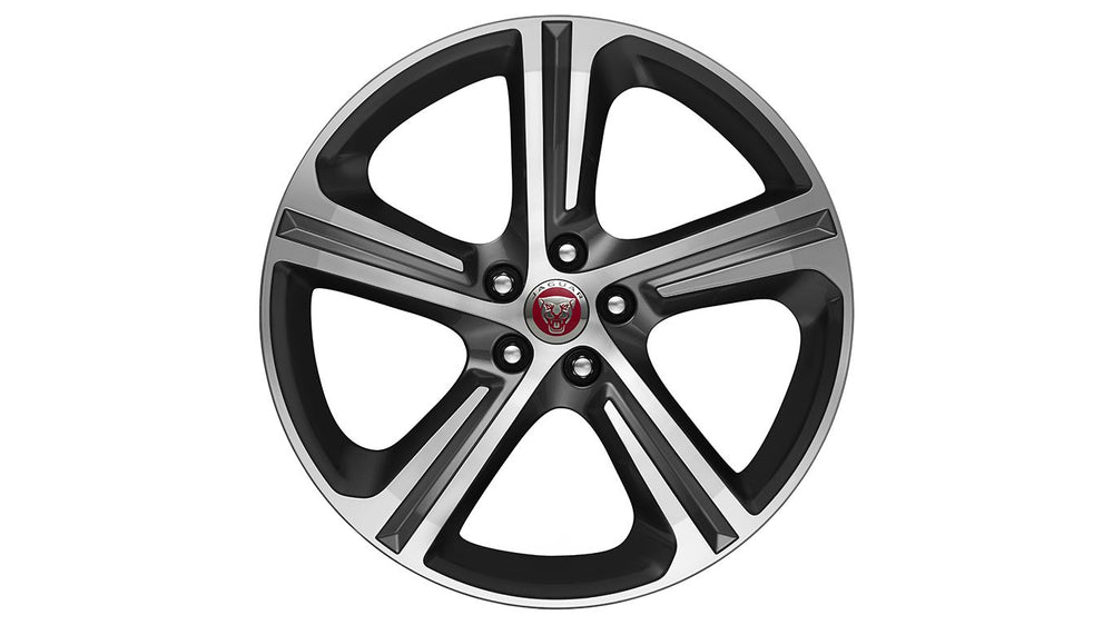 Jaguar Alloy Wheel 20" Blade, 5 spoke, with Grey Diamond Turned finish