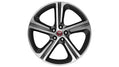 Jaguar Alloy Wheel 20" Blade, 5 spoke, with Grey Diamond Turned finish