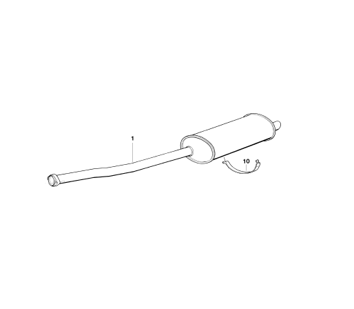 BMW Genuine Exhaust Silencer/Muffler Clamp