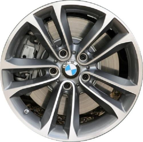 BMW Genuine 18" Light Alloy Wheel Disc Bright Turned Double Spoke