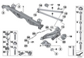 MINI Genuine Suspension Lower Wishbone Trailing Control Arm