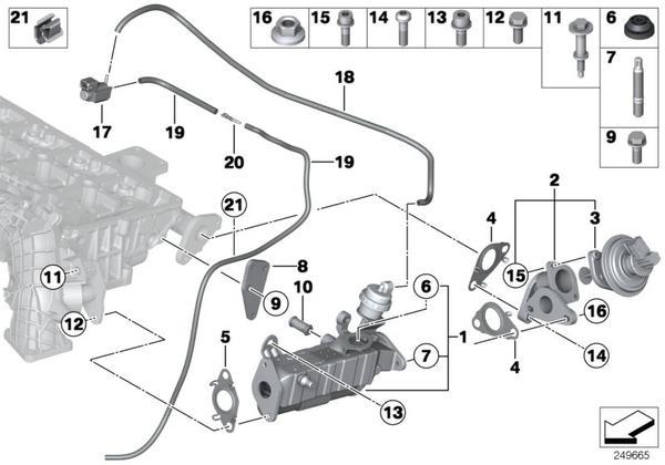 Exhaust gas shop recirculation valve