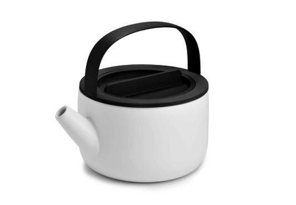 Genuine MINI Design Home Office Stoneware Teapot White/ Black 0.8L