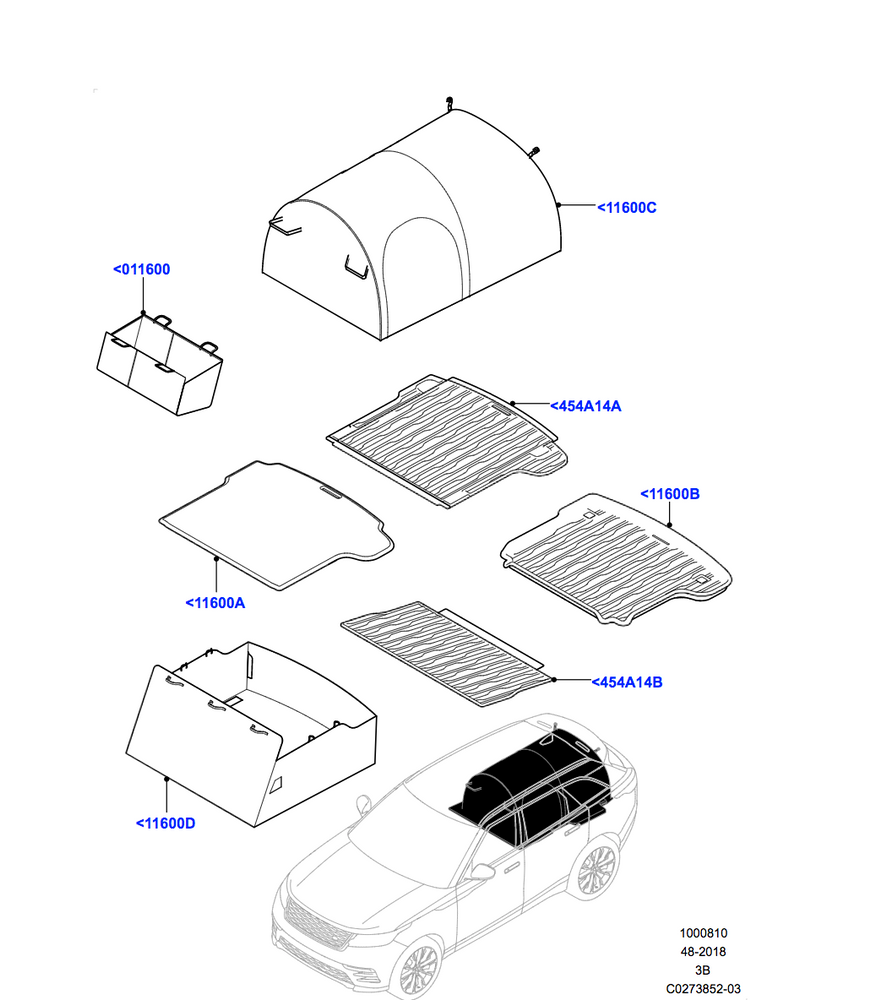 Land Rover LOADSPACE RUBBER MAT