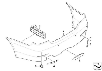 BMW Genuine Trailer Tow Hitch Trim Cover Primed
