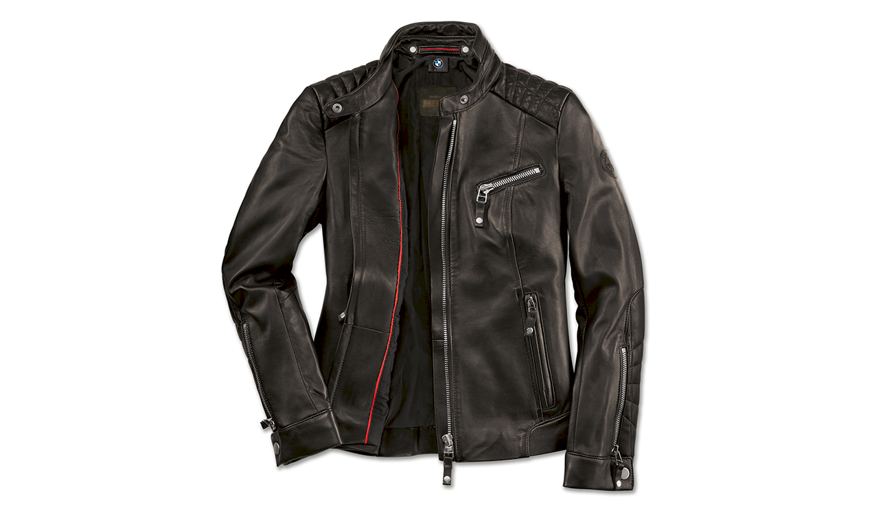Bmw black leather jacket discount