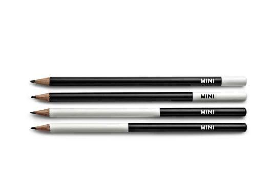 Genuine MINI Wordmark Logo Drawing Sketching 4 Pcs x Pensils Set