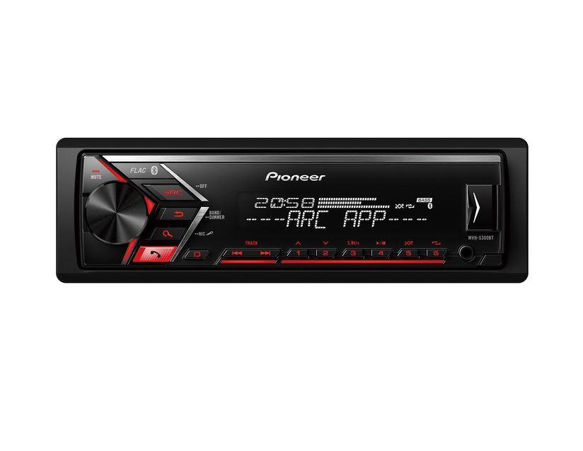 Ford Pioneer* Audio System MVH-390BT. 1-DIN bezel, Antenna adapter, ISO adapter additionally required for installation. .