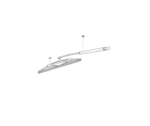 BMW Genuine Rear Windscreen Wiper Arm