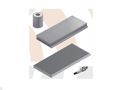 BMW Genuine Oil+Air+Pollen Filter+Spark Plugs Service Kit