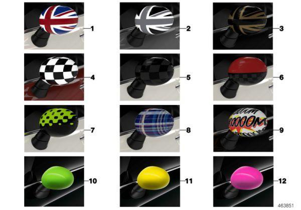 Mini wing shop mirror cover