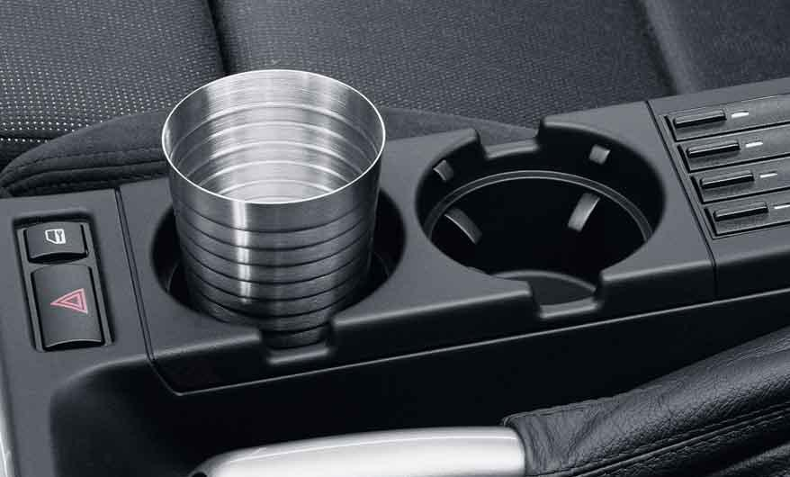 BMW Genuine Front Center Console Drink/Cup Holder Black
