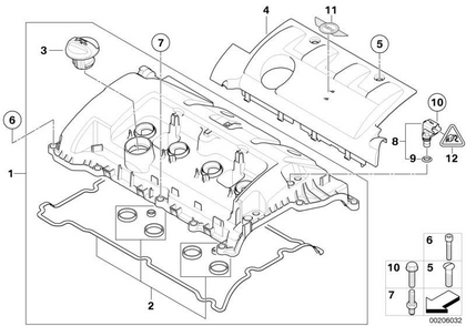 MINI Genuine Engine Cylinder Head Cover