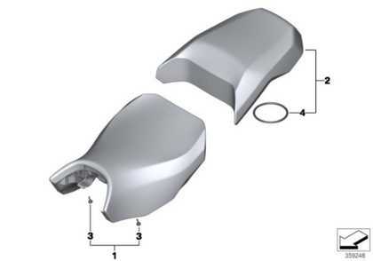 Genuine BMW Front Bench Driver Low Seat Black 820mm R 1200 GS 52538532738