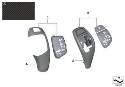 BMW Genuine M Performance Automatic Gearbox Selector Lever Switch
