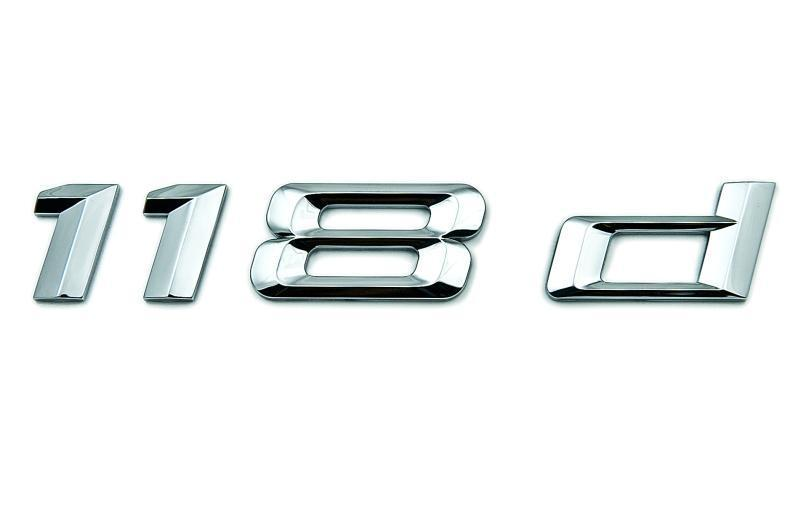 BMW Genuine "118d" Self-Adhesive Badge Emblem