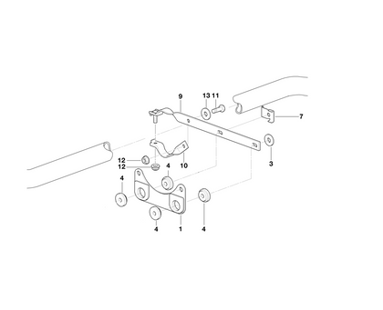 BMW Genuine Exhaust System Suspension Support Plate