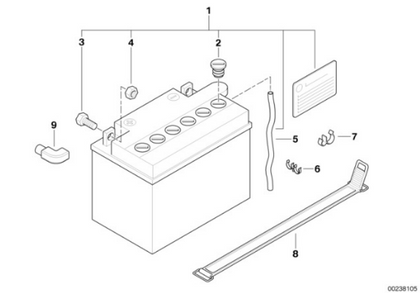 Genuine BMW Motorrad Battery 12Ah For F650 ST GS CS GS Dakar G650 GS 61217729049