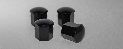 Suzuki Black Wheel Nut Cover Set