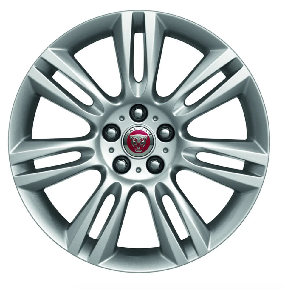 Jaguar Alloy Wheel 20" Matrix, 10 twin spoke, with Silver finish