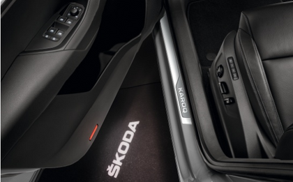 SKODA Decorative door sill covers for Karoq