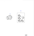 Jaguar Locking Wheel Nuts Black