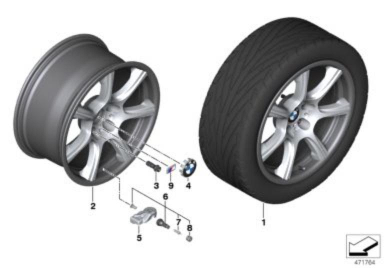 BMW Genuine 20" Disc Rim For Hybrid Wheel