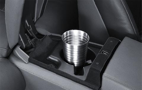 BMW Genuine Rear Center Console Drink/Cup Holder