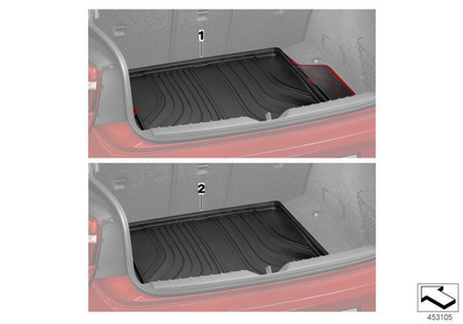 Genuine bmw x1 boot liner top