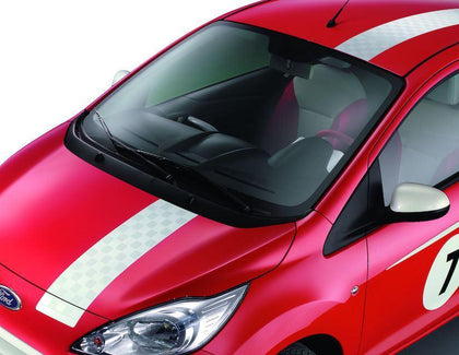 Ford Ka Decor Stripes for bonnet, roof and tailgate, white 09/2008  05/2016