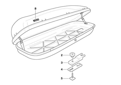 MINI Genuine Roof Box Fixing Clamping Bolt