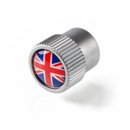 Jaguar Styled Valve Caps - Union Jack