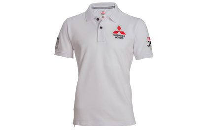 MITSUBISHI MOTORS POLO SHIRT, WHITE