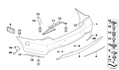 BMW Genuine Rear Towing Eye Tow Hook Cover Flap Primed