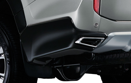 Mitsubishi Rear Corner Extensions, Black