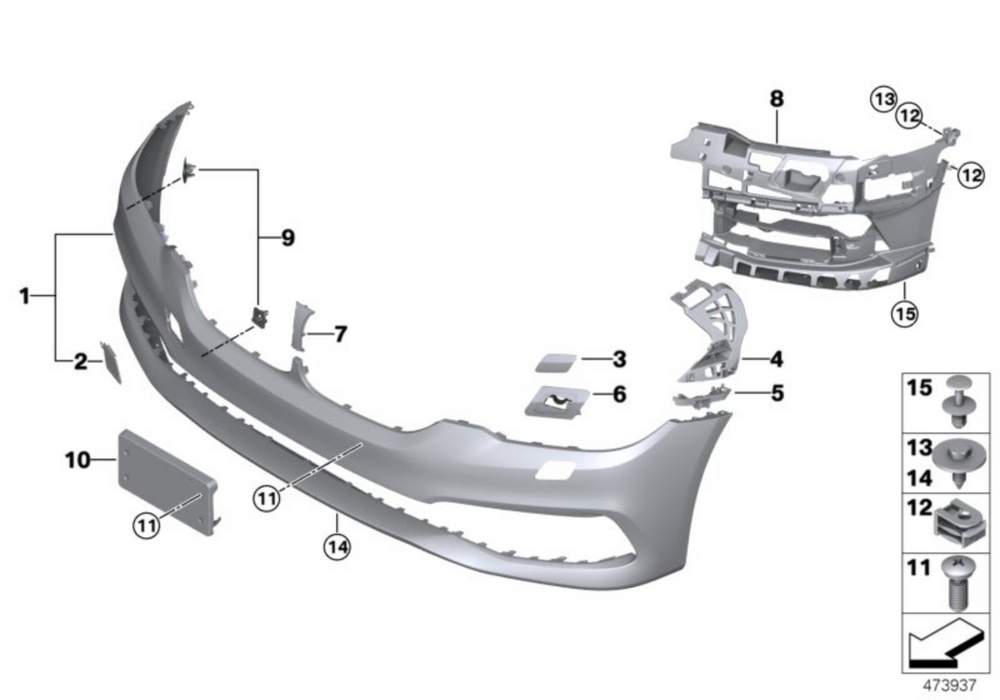 BMW Genuine Front Bumper Towing Eye Flap Cover Cap
