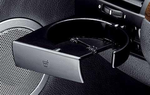 BMW Genuine Face Plate Cover for Cup Holder Left Black