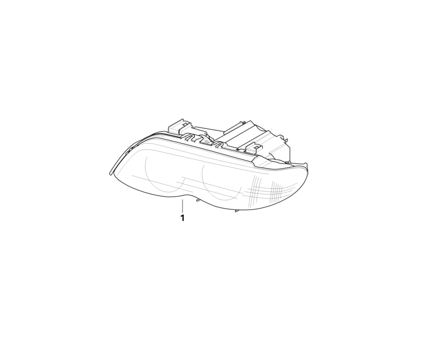 BMW Genuine Bi-Xenon Light Headlight Head Lamp Left