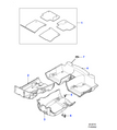 Jaguar Carpet Mat Set Oyster, RHD