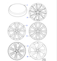 Jaguar Alloy Wheel 19" Style 1023, 10 spoke, Rear