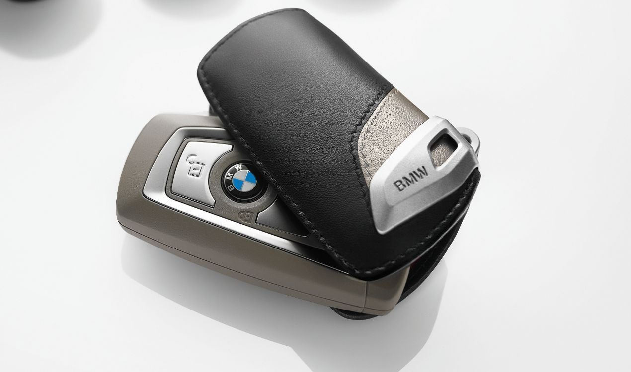 BMW Genuine Key Holder Fob Leather Case/Cover Modern Line
