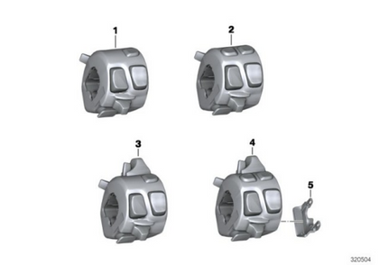 Genuine BMW Handlebar Grip Left Combination Switch Control R 1200 GS 61318549925