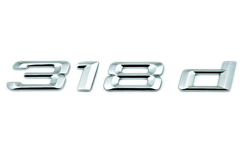 BMW Genuine "318d" Self-Adhesive Sticker Badge Emblem